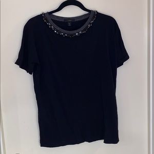 Jcrew Short sleeve jeweled top